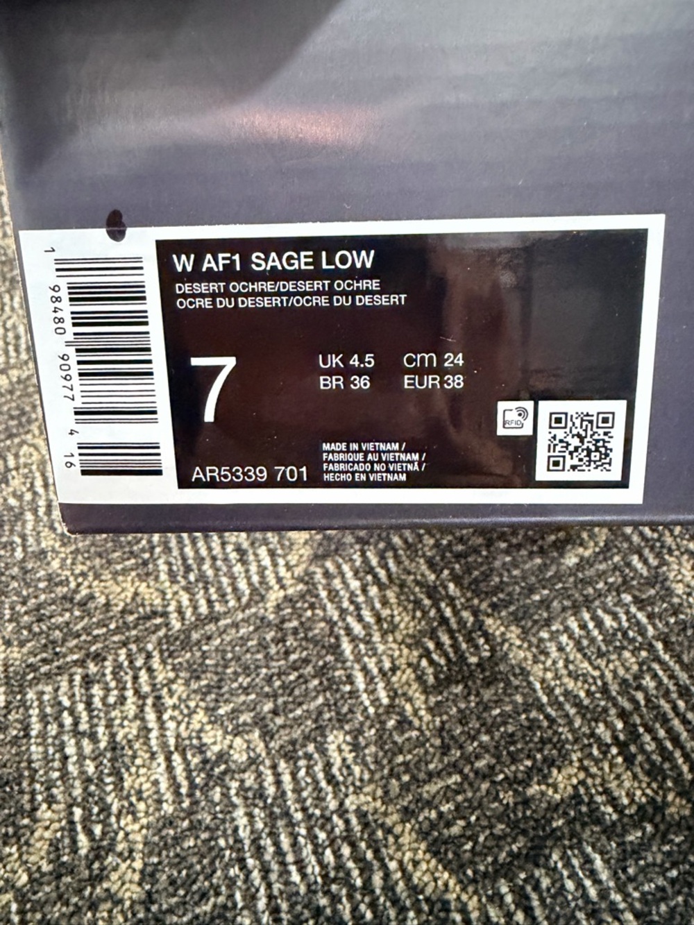 Nike Air Force 1 sage Low - Picture 11 of 12